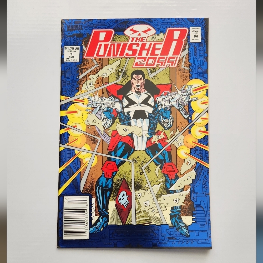 Punisher 2099 #1 (1993) Blue Foil Cover - 1st Appearance Jake Gallows - Marvel